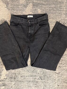 Abercrombie & Fitch Charcoal 90s relaxed Jean High-Rise Relaxed Jeans size 29L